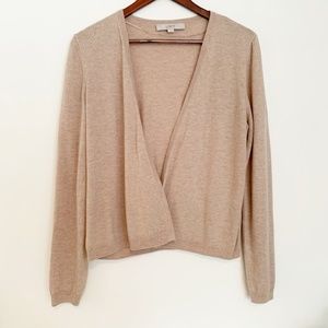 Loft Peplum-Back Open Sweater